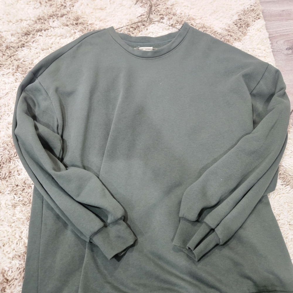 Women's Olive Green Crewneck Sweatshirt
